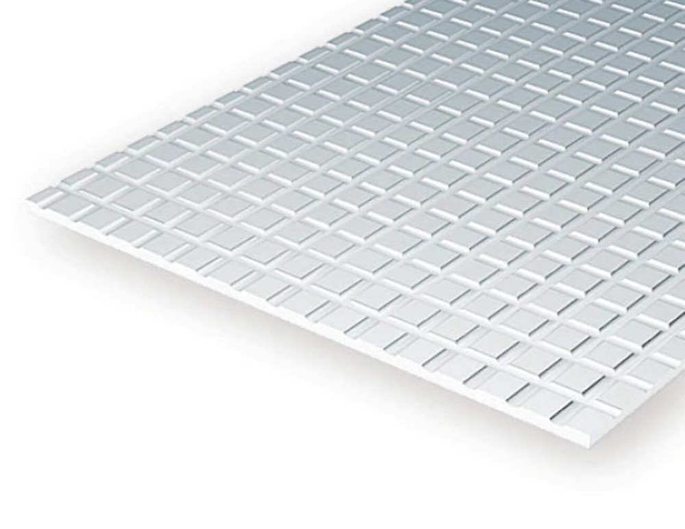 Evergreen Scale Models 4506 Styrene Square Tile 1/3"