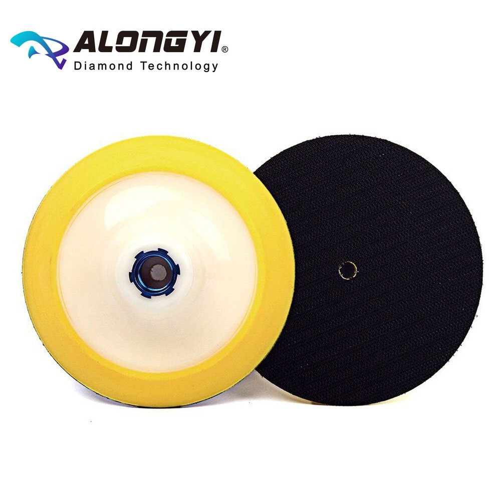 ALONGYI 4 Inch Backer Pads Hook and Loop Backing Pads with Thread M14(2-PCS)