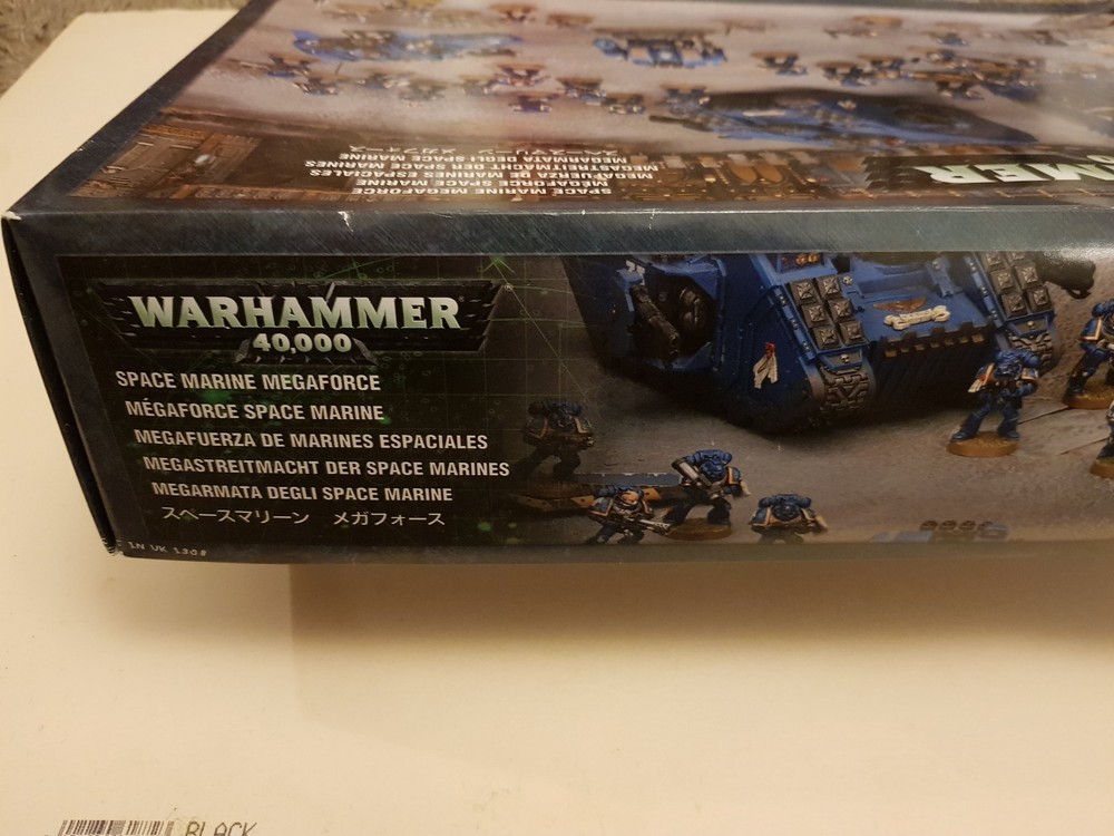 Warhammer 40,000 40K Space Marine Megaforce EMPTY BOX ONLY + Some Model Sheets