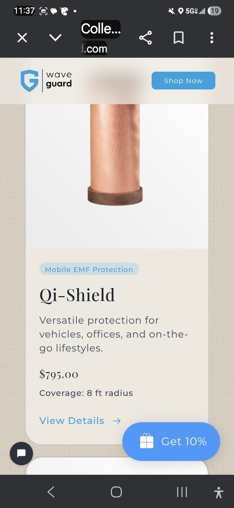Qi Shield EMF Protection by Waveguard