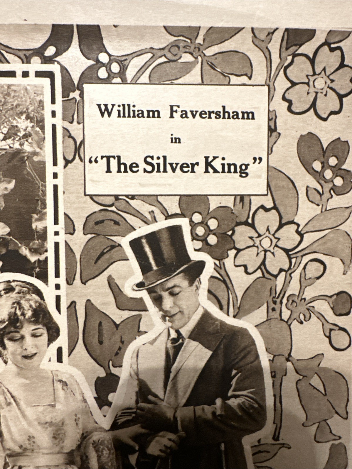ANTIQUE ART CRAFT PICTURES/ PARAMOUNT THE SILVER KING Movie LOBBY POSTER CARD