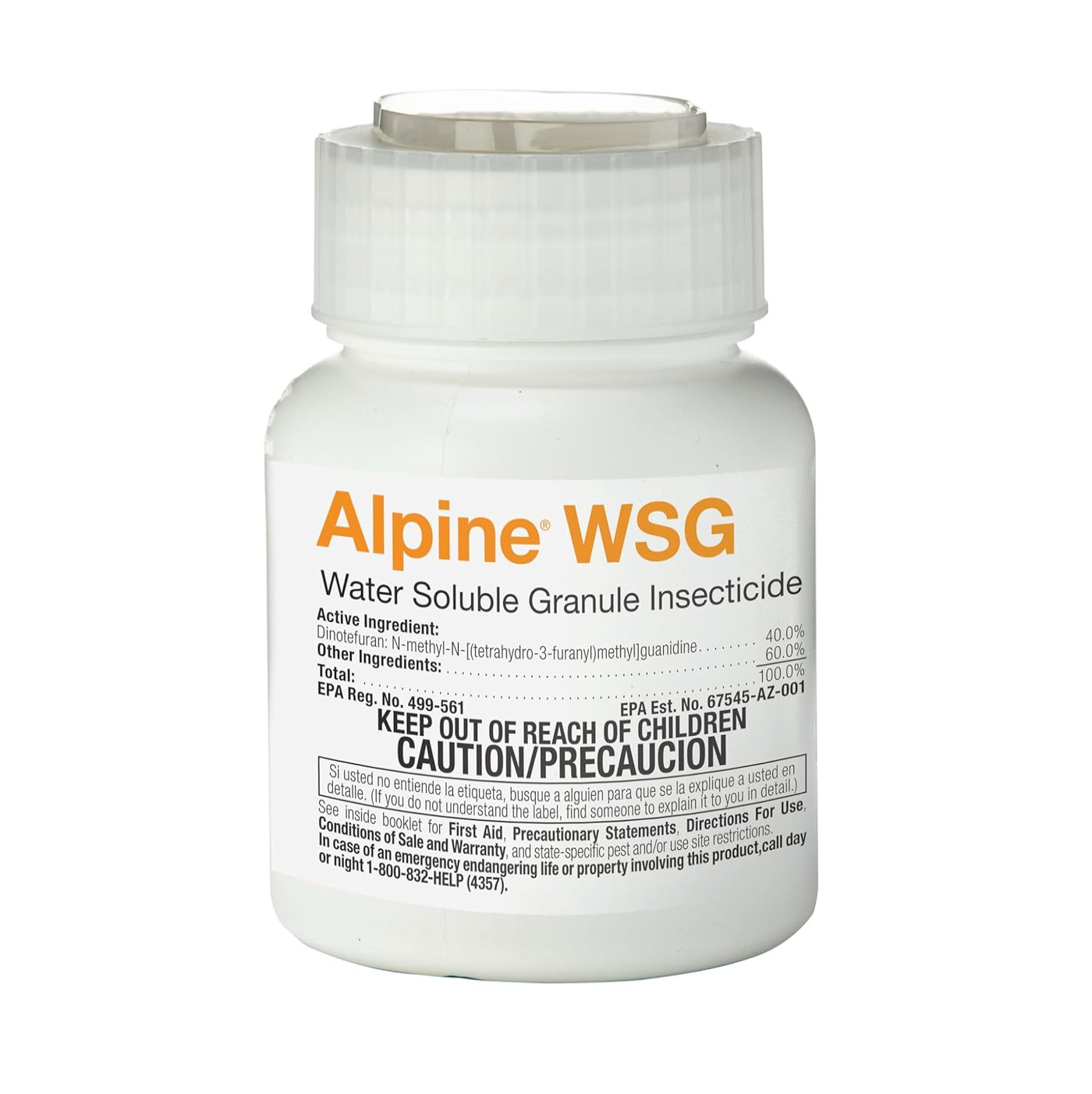 BASF Alpine WSG Water Soluble Granule Insecticide, Indoor Outdoor Pest Control