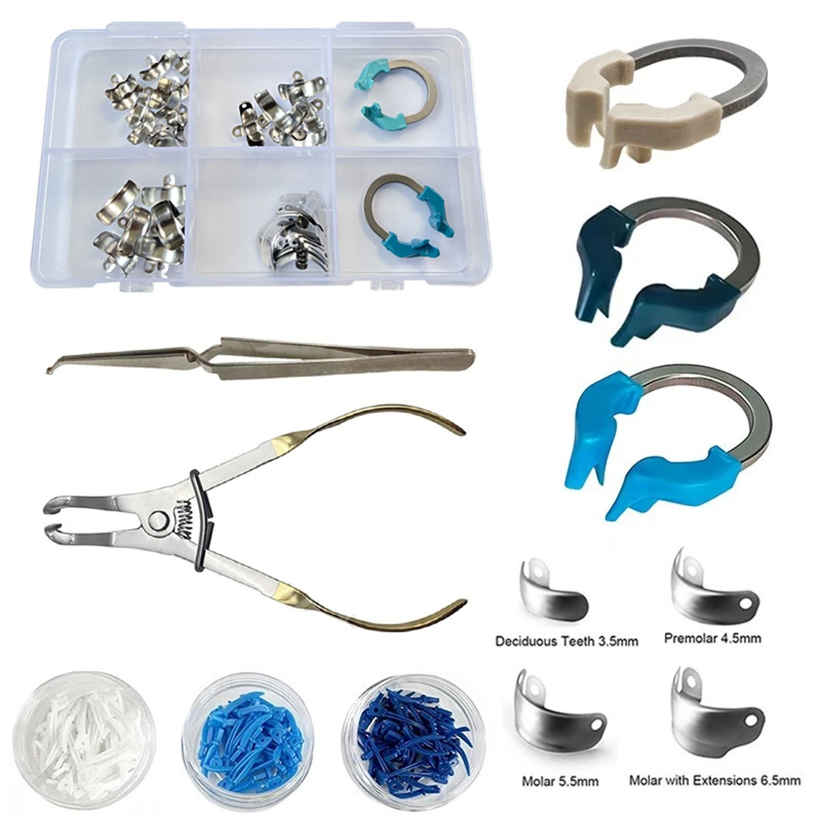 Dental Matrix Bands Ring Sectional Matrice Clamp Fit Garrison Palodent V3 System