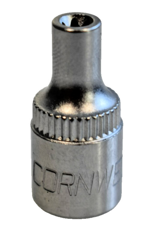 Cornwell Tools CBSE40 E4 TORX External Star Shallow Socket 1/4" Drive Chrome