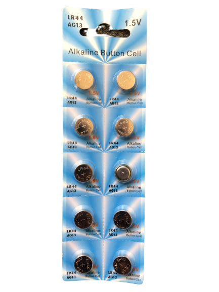 LR44 10 PACK LR44 AG13 A76 L1154 357 303 LED Button 1.5V Cell Alkaline Battery
