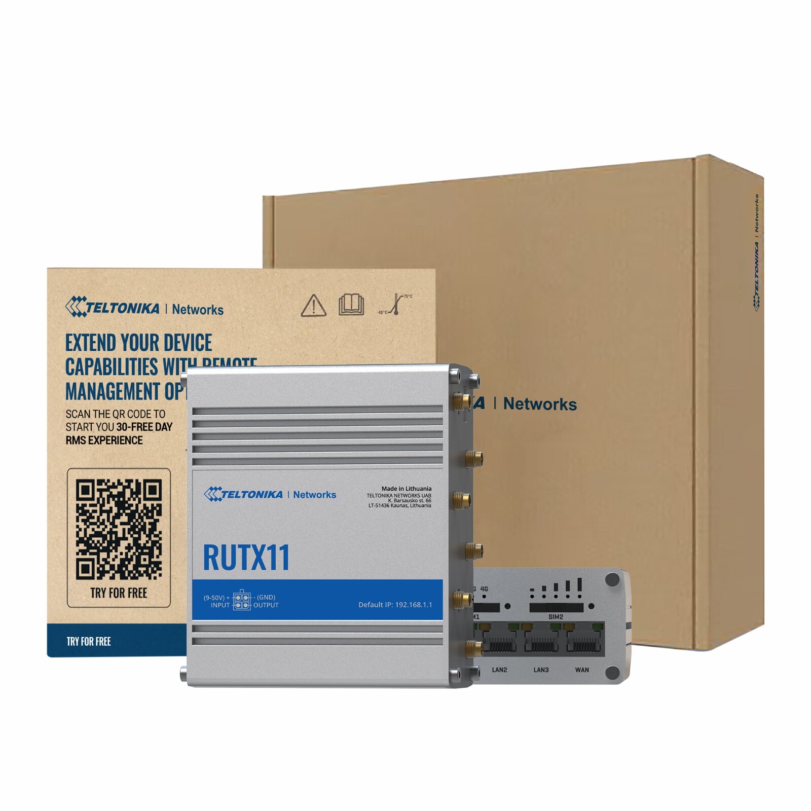 Teltonika  RUTX11 LTE Wifi Cellular Router - 4G LTE (CAT6) TELRUTX11100400