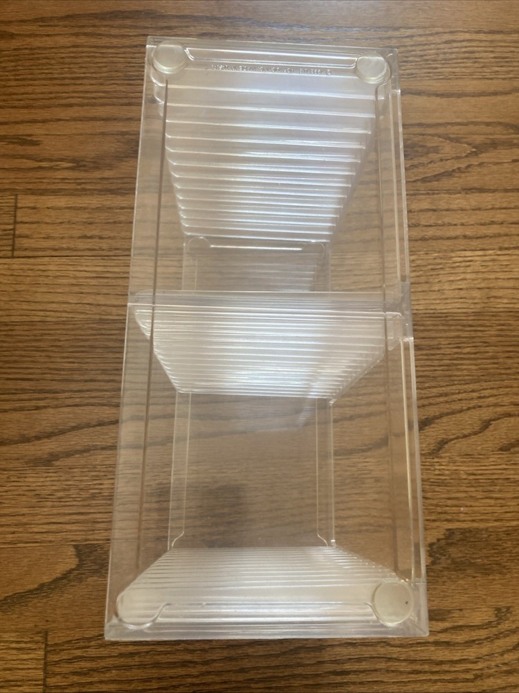 Stackable CD/DVD Multimedia Holder, Media Storage Rack, Clear Plastic 30 CD, US