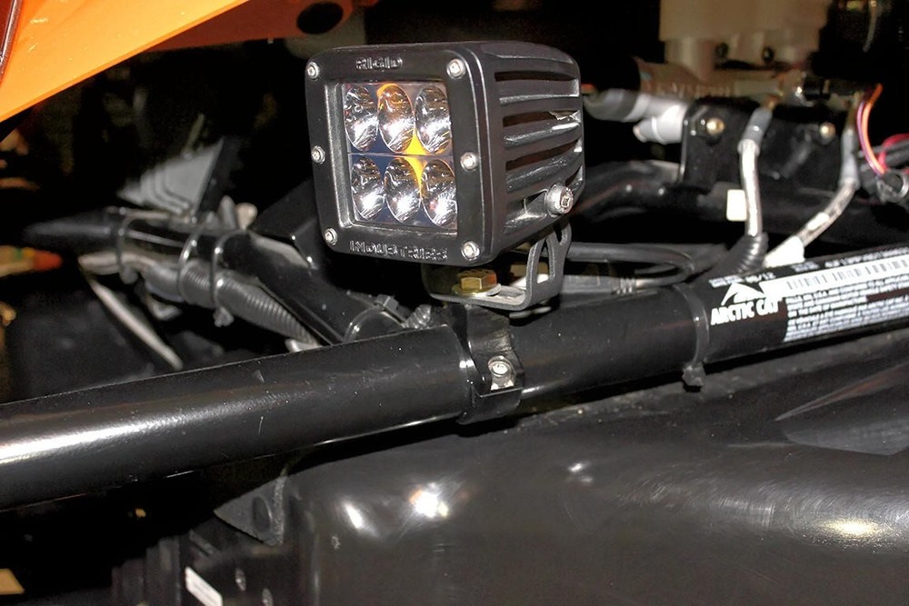 1.25" BLACK CLAMP ON DUALLY LIGHT MOUNTS