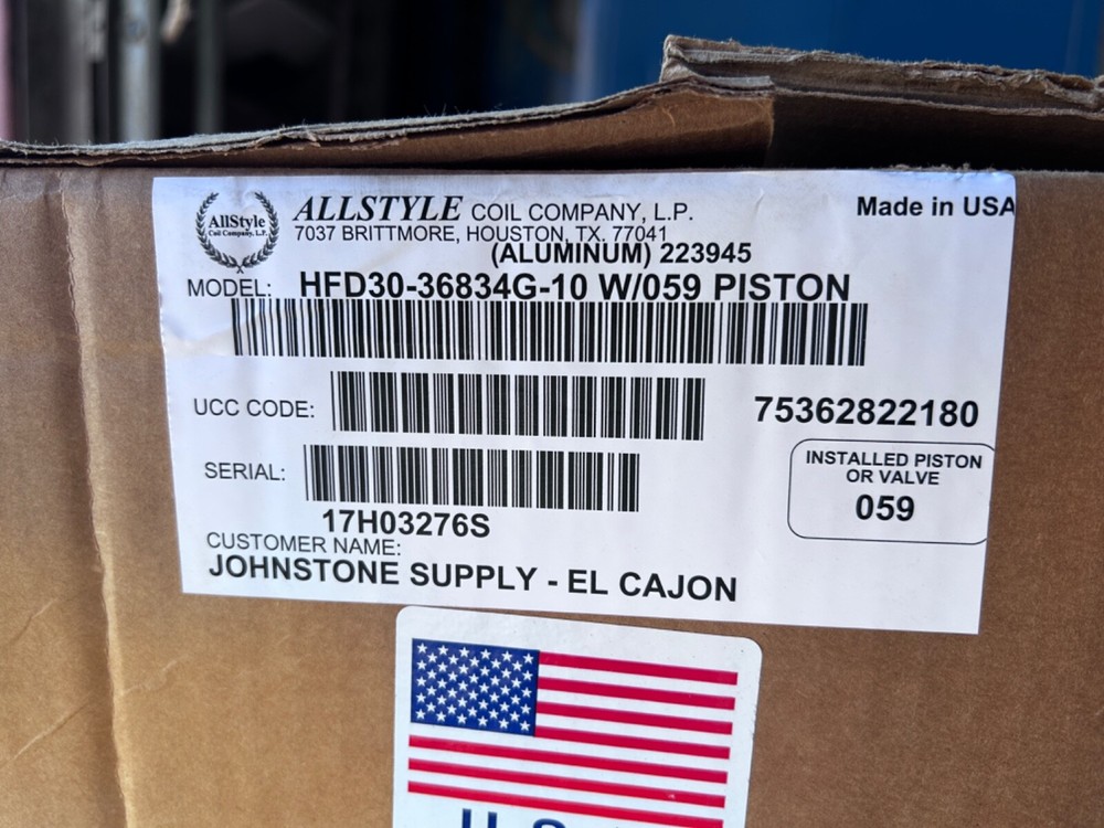 All Style Ceiling Mount Air Handler HFD30-36834G-10 with 059 Piston ACNF240516DD