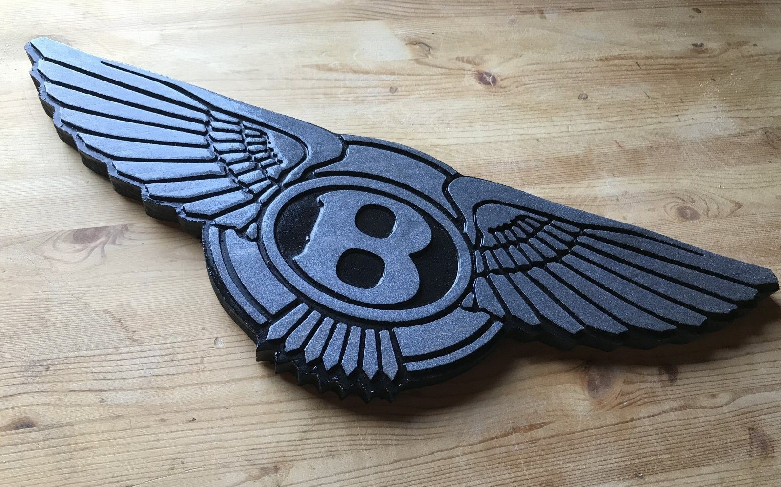 Bentley 3D routed carved wood bar pub sign car automotive Custom