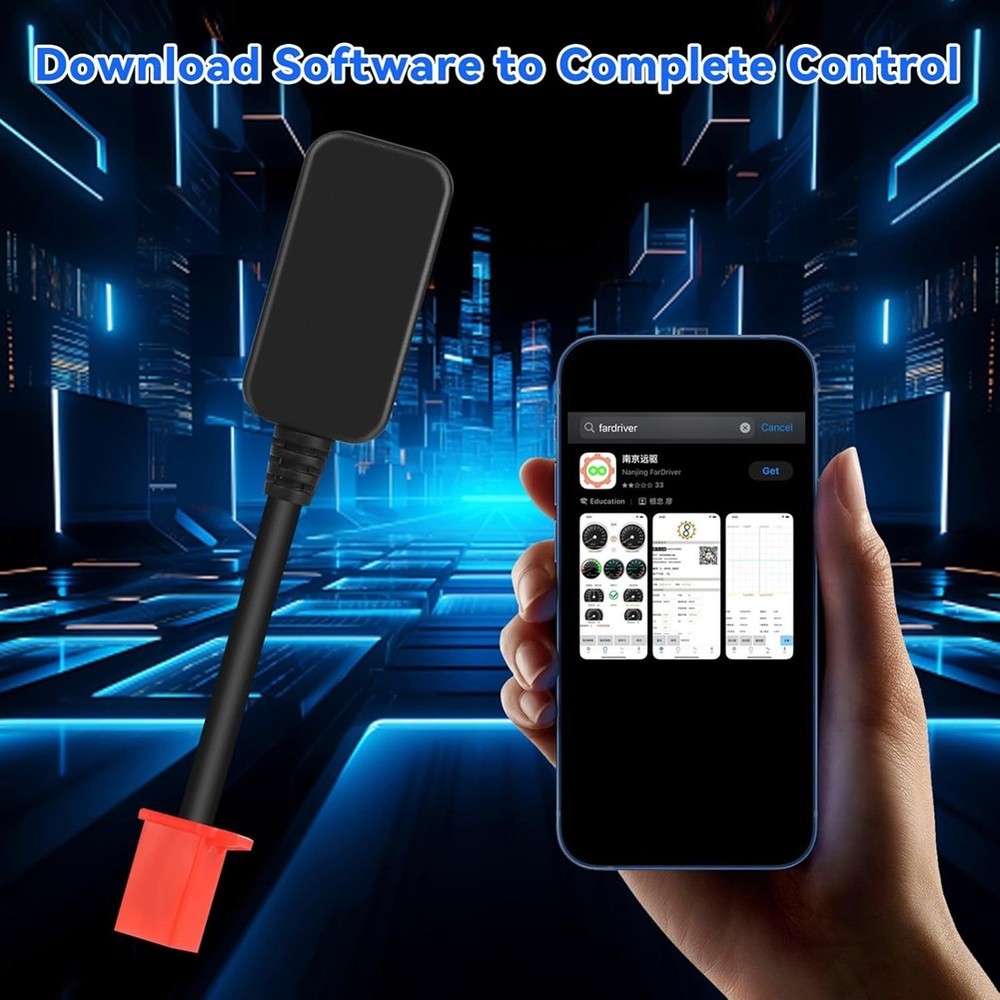 Bluetooth Dongle Controller for E-Bike,Programmable Adapter for Fardriver3231