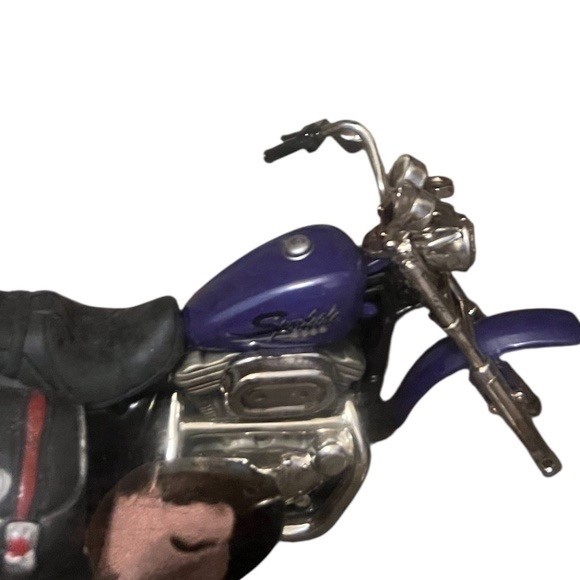 Vintage Motorcycle Garage Shop Diorama Shadow Box.