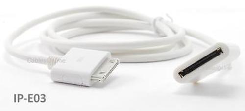 3ft iPod/ iPhone Sync / Charger Dock Connector Extension Cable/ Cord, IP-E03