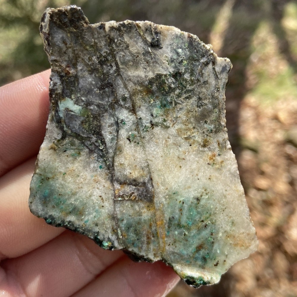 Chrysocolla W/ Quartz Rough Thick Slab 2.10oz