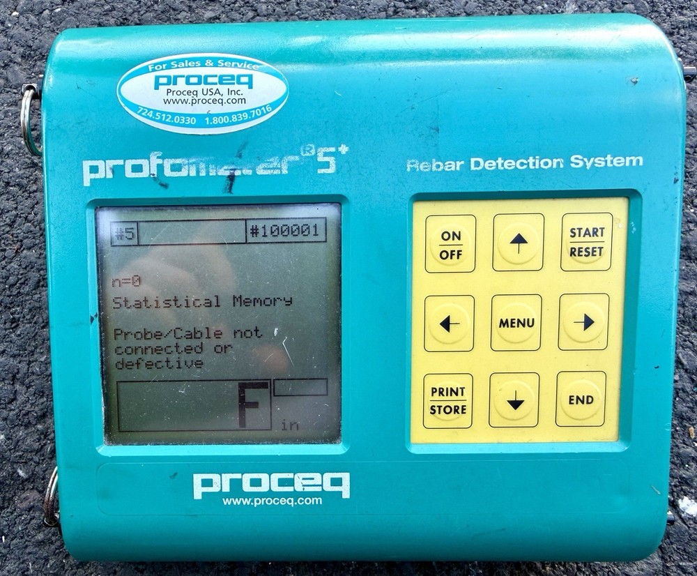 PROFOMETER 5+ rebar detection system, Model S Type Scanlog