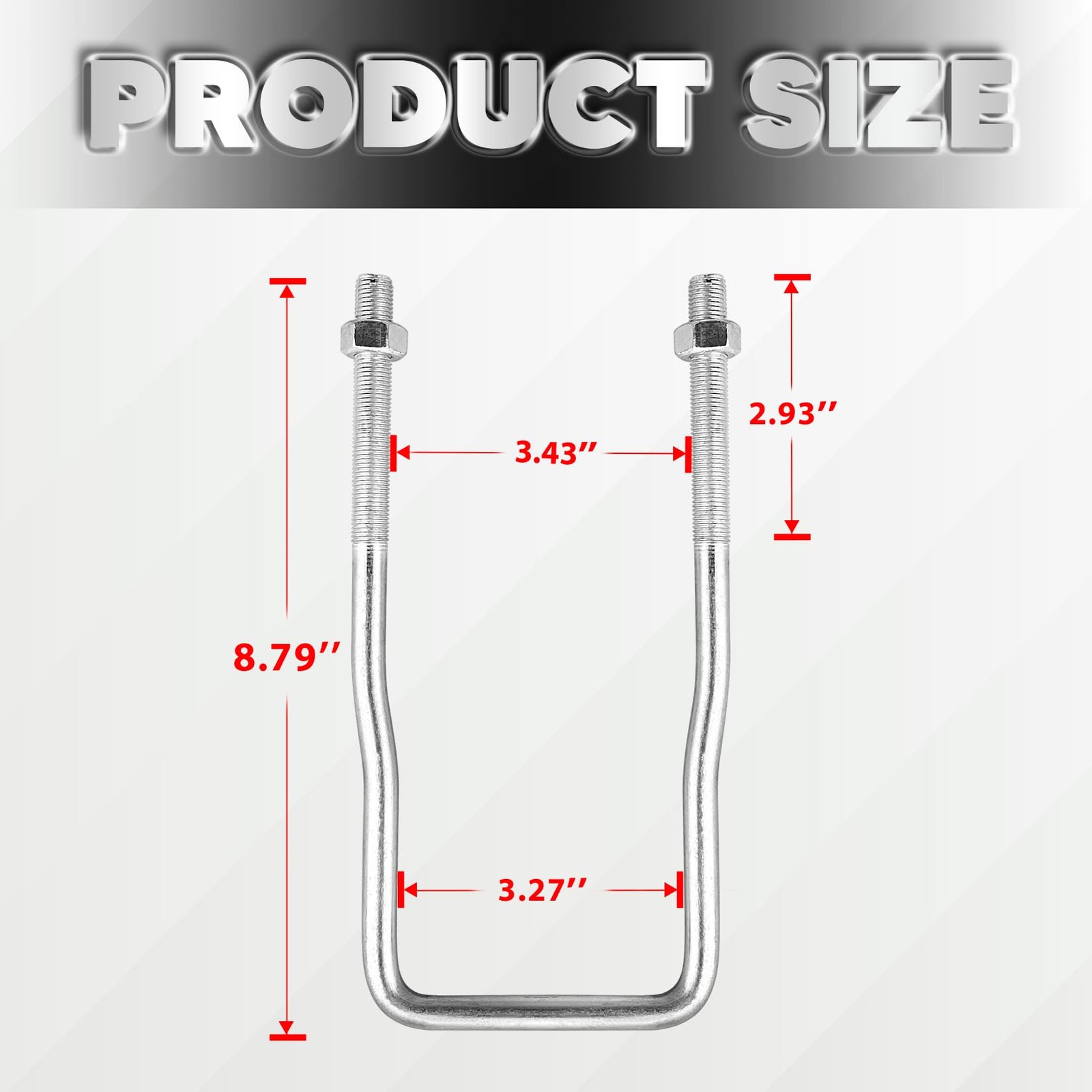 VONLX U-Bolt Spare Tire Carrier Holder Bracket for Trailer Side Mount 4 or 5 ...