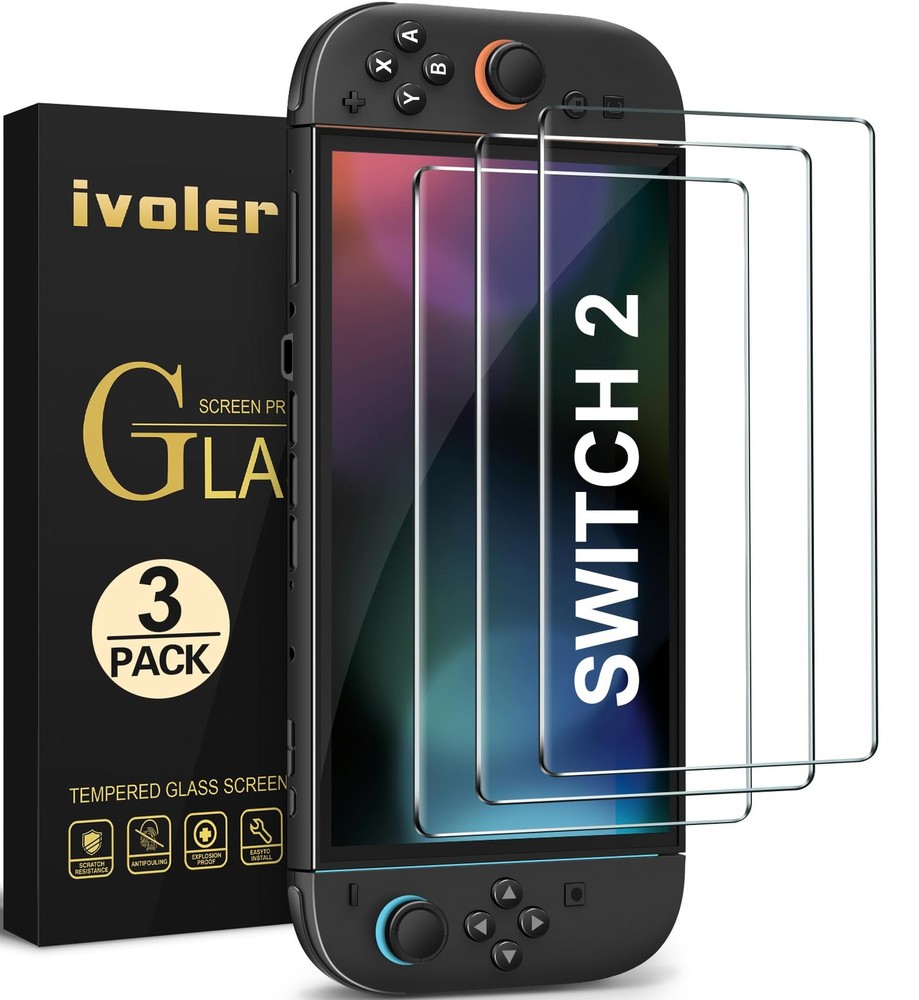 ivoler 3-Pack Screen Protector Tempered Glass Compatible 7.9'', Transparent