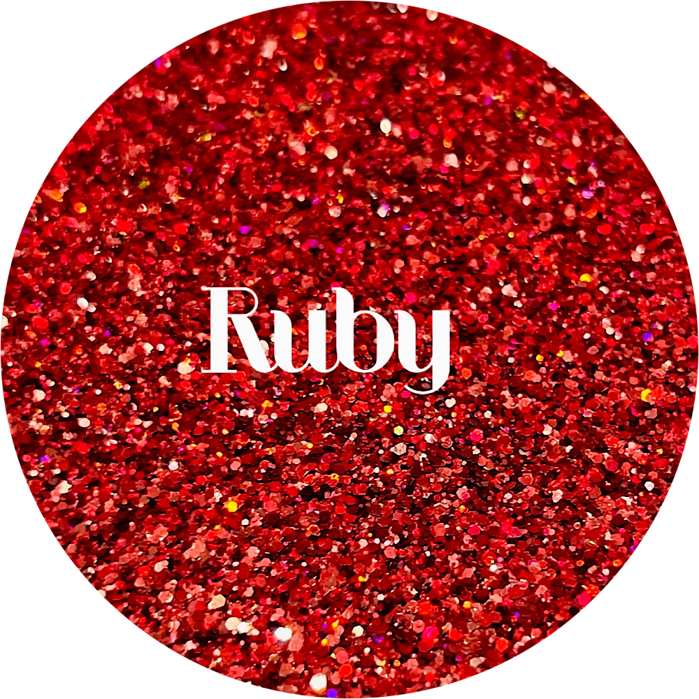 Premium Polyester Glitter - Red Holographic
