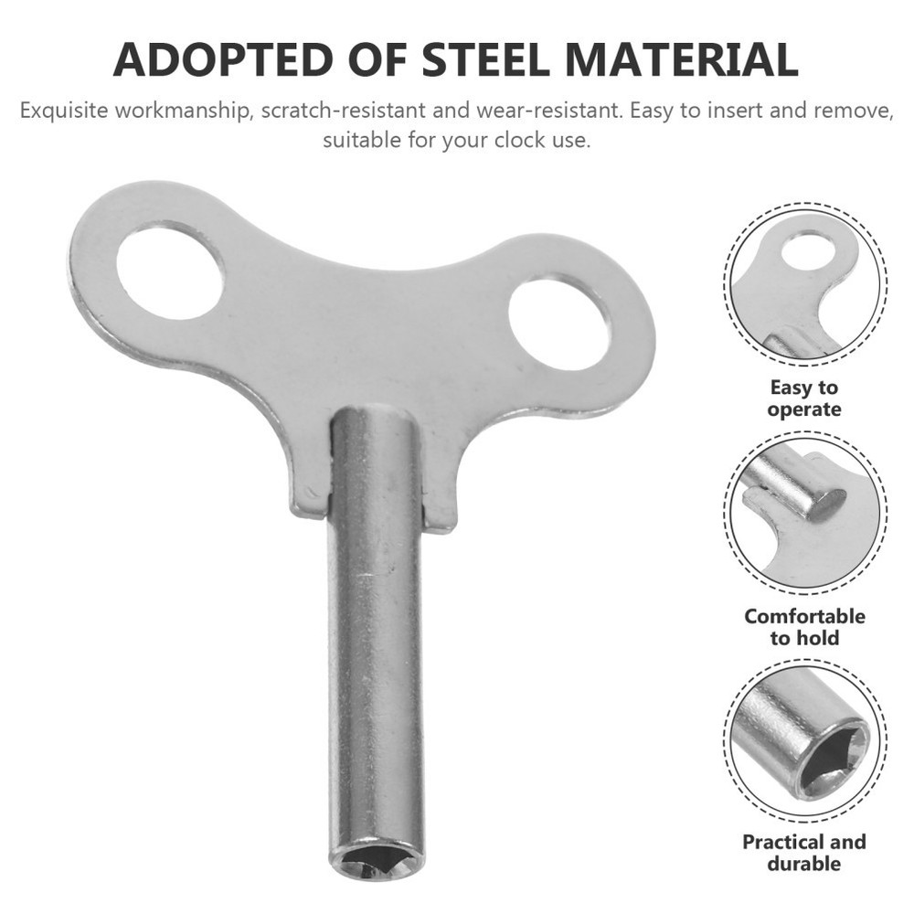 Steel Clock Winding Key Multi Functional Clock Repairing Tool Kit
