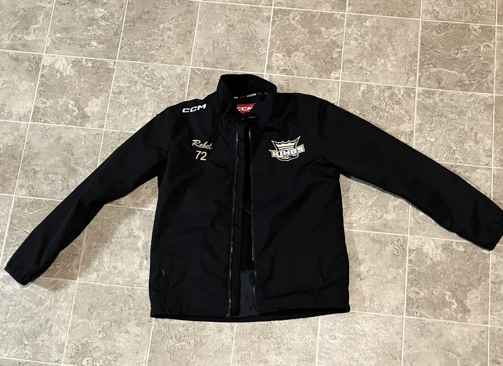 LA KINGS CCM Junior Kids Jacket Large