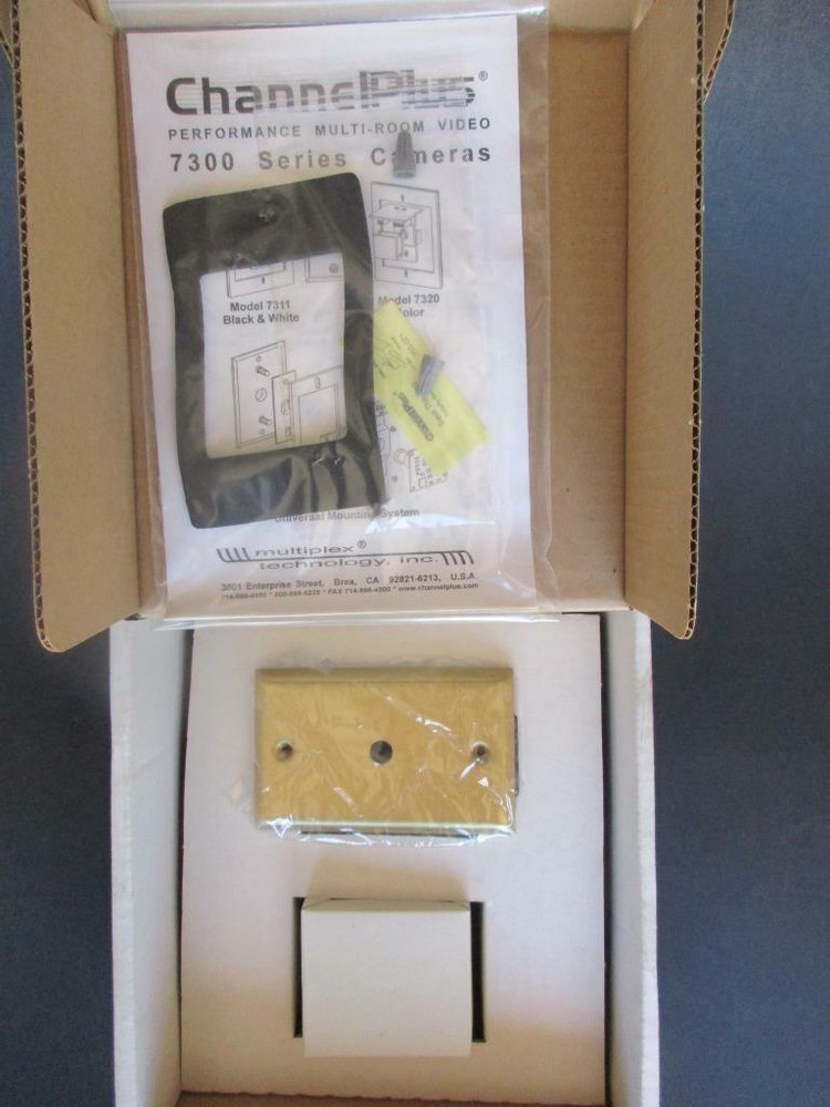 Channel Plus 7311 Solid State Black & White Weatherproof Front Door Camera BNC