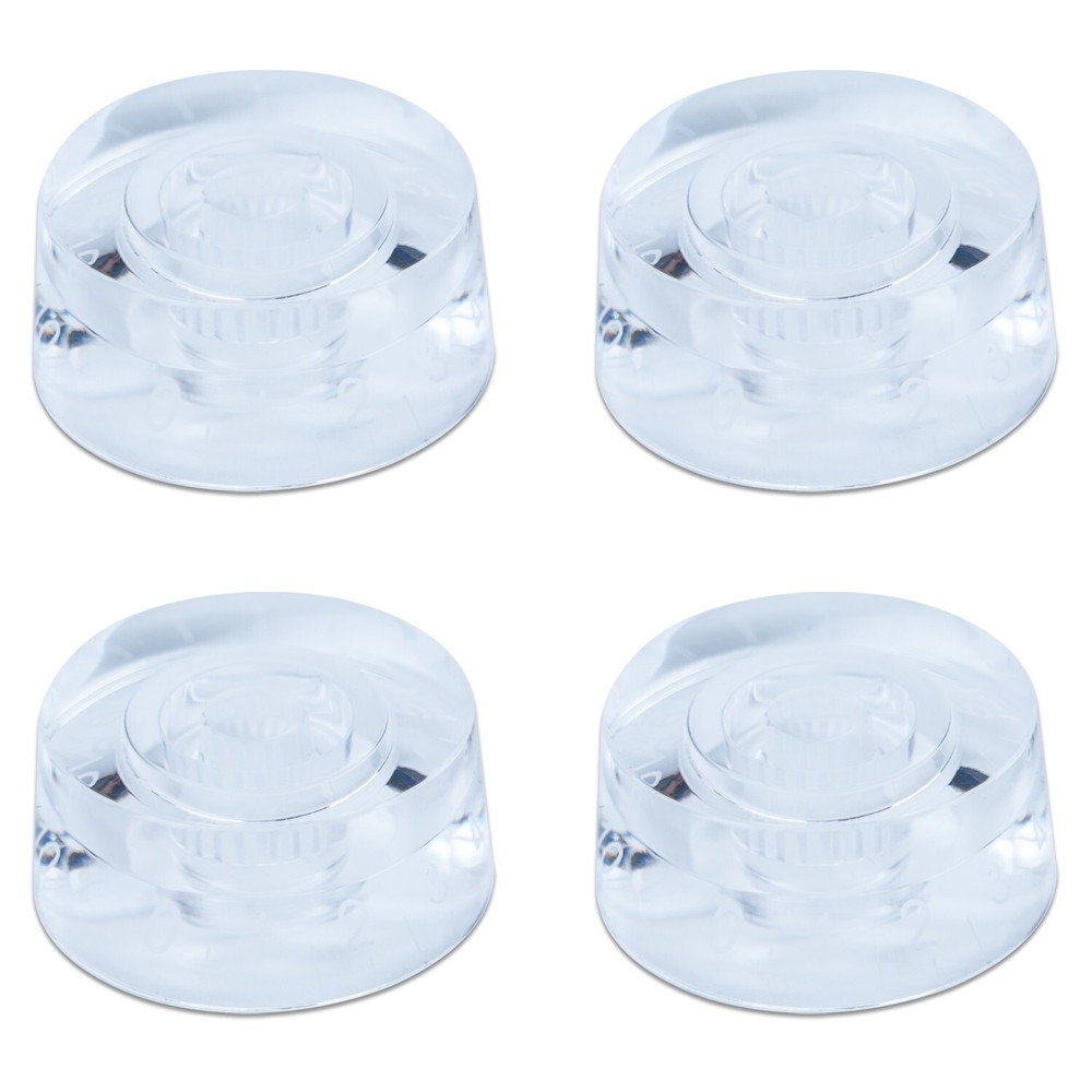 4xTransparent Electric Guitar Knobs Speed Volume Control Knobs For LP SG Guitar