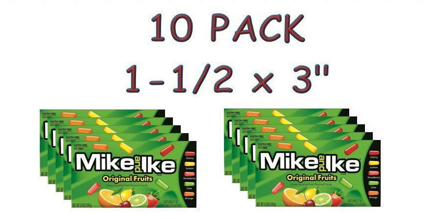 10 PACK Candy Vending Machine Label Sticker Decal 1.5 x 3"