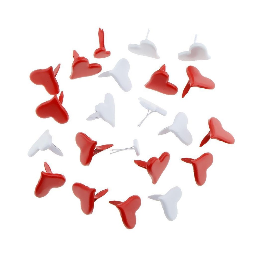 100 Pieces 11mm Decorative Heart Shape for Making