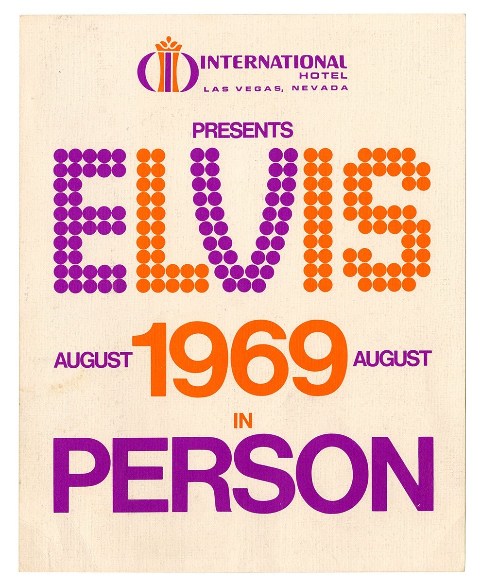 Elvis Presley International Concert Show Poster Print Las Vegas 8 x 10 RP