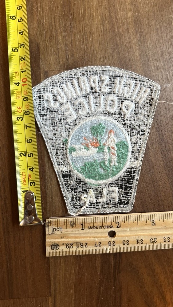 HIGH SPRINGS FLORIDA POLICE PATCH