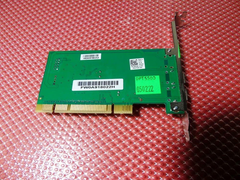 Dell Precision T5500 Workstation FireWire Controller 2-Port Card - DP /N: 0H924H
