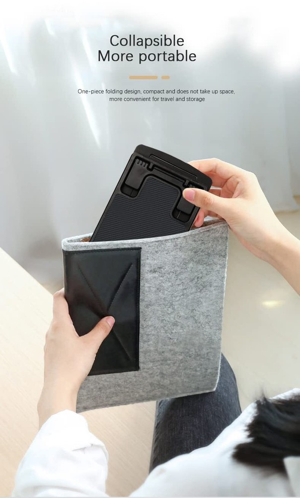 Cell Phone and Tablet Stand for Desk Slim Foldable Adjustable Angle and Height