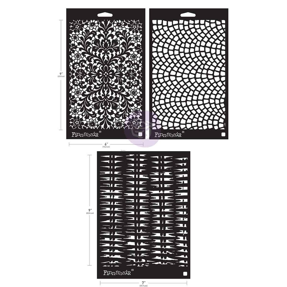 Finnabair Stencil Set - Knots & Knits, 951733