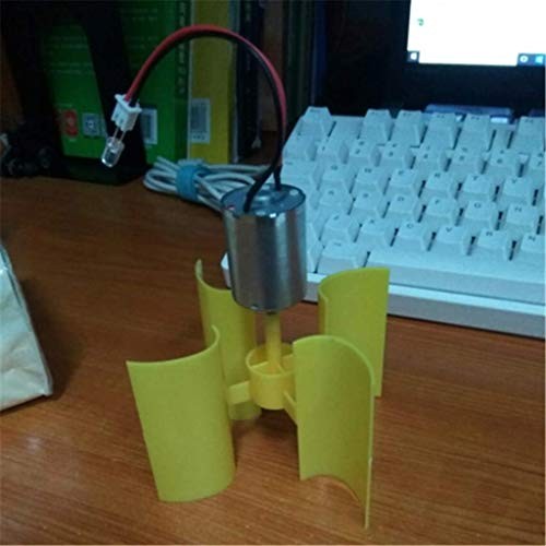 2PCS Vertical Axis Wind Turbine Generator Model DIY Physics Science Experiment
