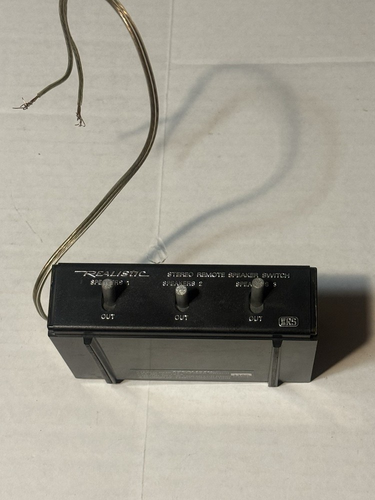 Realistic Stereo Remote Speaker Switch, model 40-125A