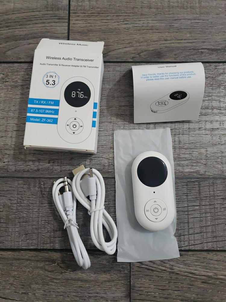 TX/RX/FM 3 in 1 Wireless 5.3 Audio Transmitter Receiver Adapter