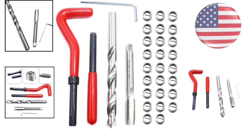 Durable 30-Piece M10 Thread Insert Kit - Essential for Automotive Repairs