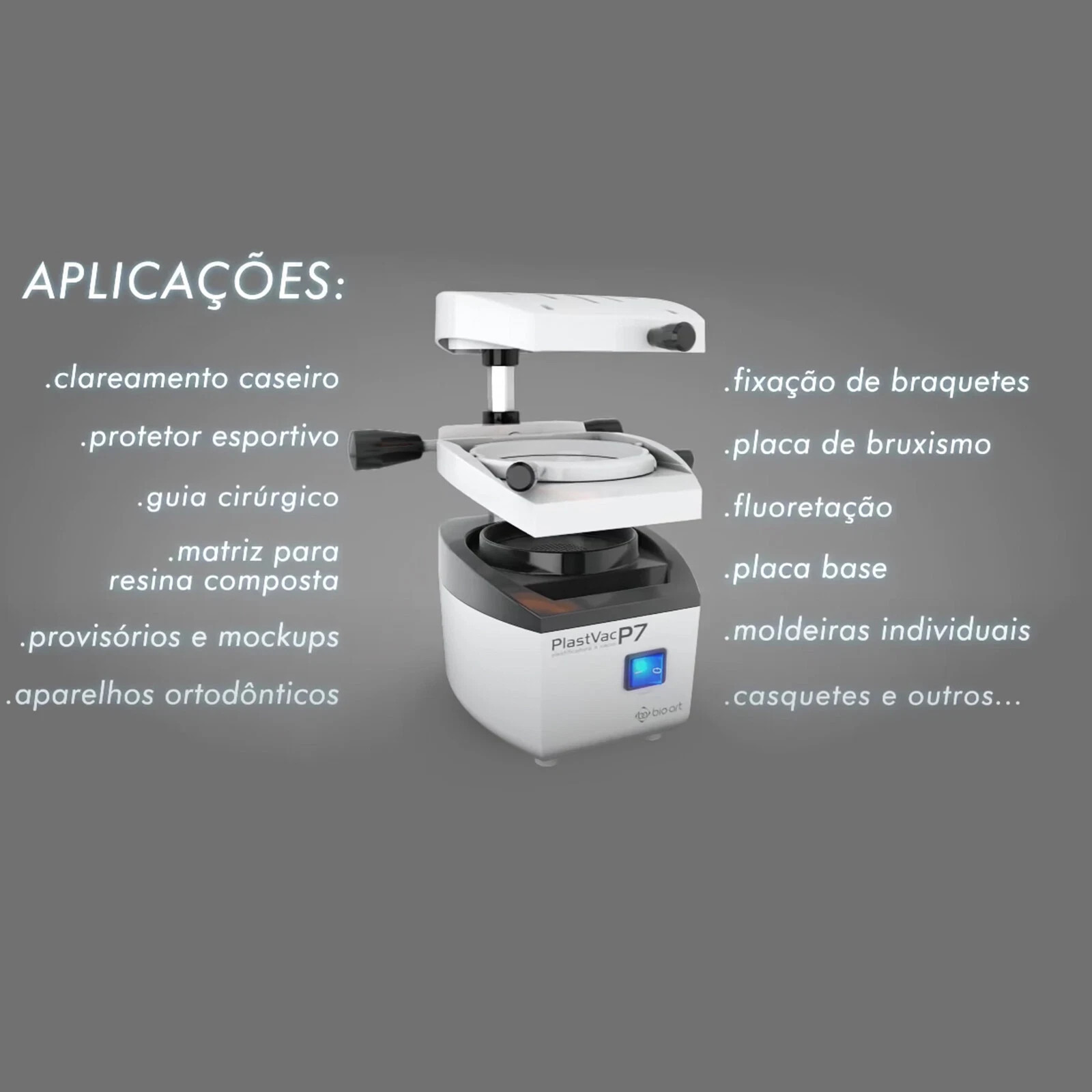 BIOART Dental Vacuum Forming Molding Machine Thermoforming Former Plastvac P7