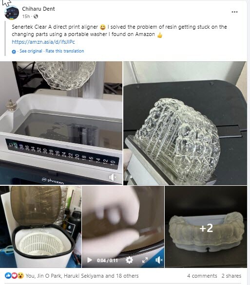 DLP SLA LCD 3d printer CLEAR ALIGNER resin