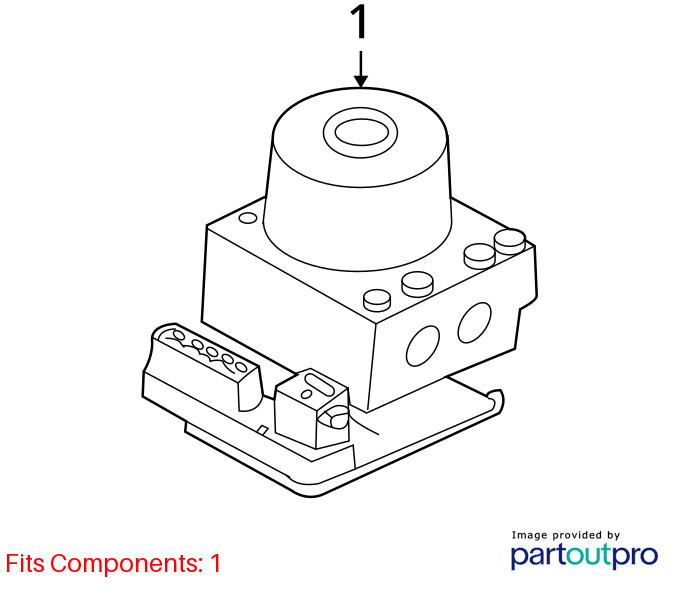 ABS Control Module Fits 05-07 Escape 2720950
