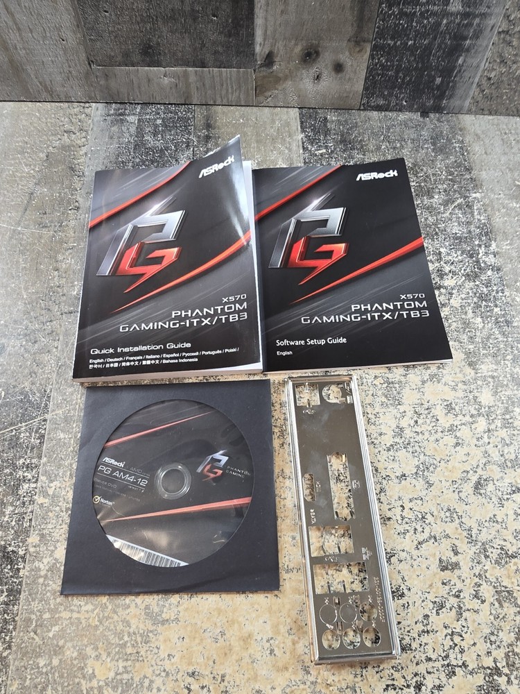 Asrock X570 Phantom Setup And Installation Book CD