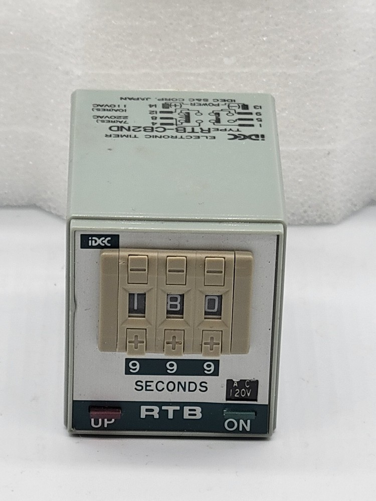IDEC RTB-CB2ND TIME-DELAY RELAY 9.99 sec.
