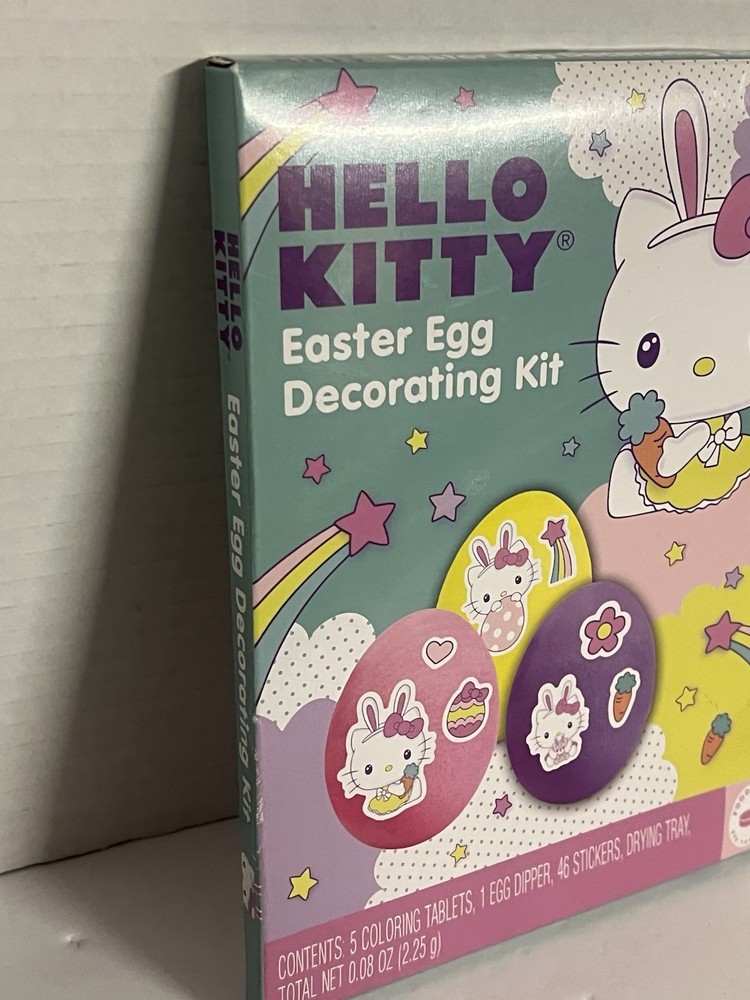Hello Kitty Easter Egg Decorating Kit new-old-stock Easter pack Sanrio NEW!