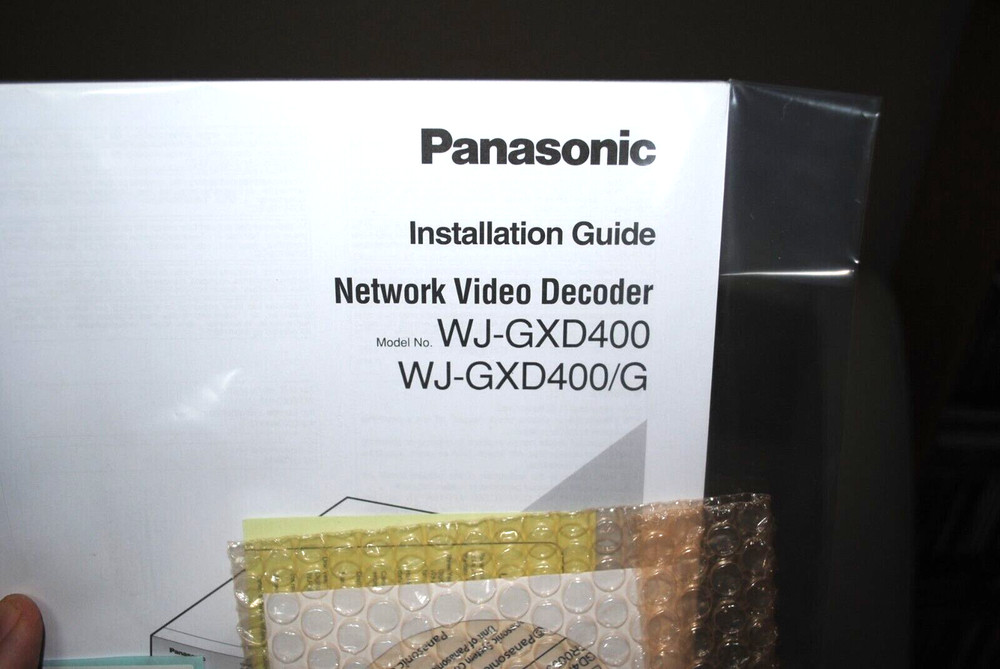 PANASONIC WJ-GXD 400 NETWORK VIDEO DECODER, OPEN BOX