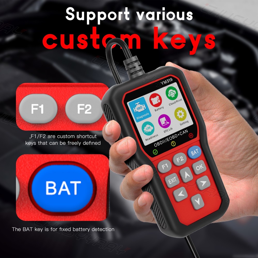 Automotive OBD2 Scanner OBD Code Reader Car Diagnostic Tool Check Engine Fault A