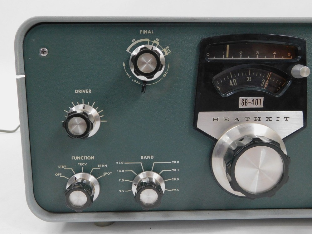 Heathkit SB-401 Vintage Ham Radio Transmitter (powers up, no TX)
