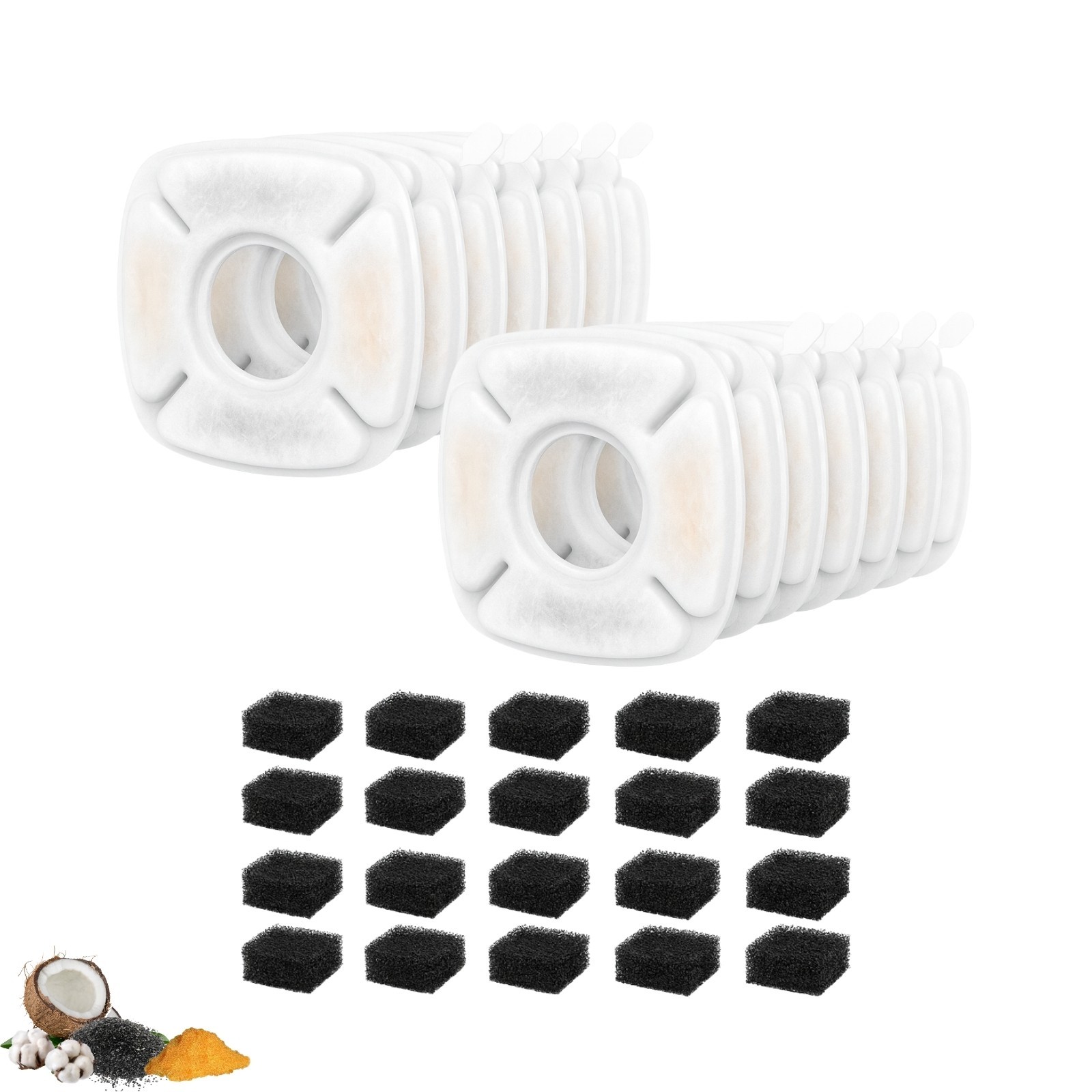 Nispira Water Filter for Veken 95oz/28L, 67oz, 135oz  Pet Water Fountain 12 Pk