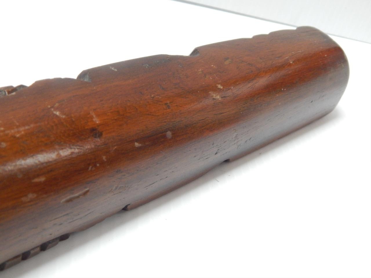 VINTAGE ALASKA TLINGIT INDIAN NW COAST RED CEDAR + ABALONE WOOD TOTEM POLE 15.5"