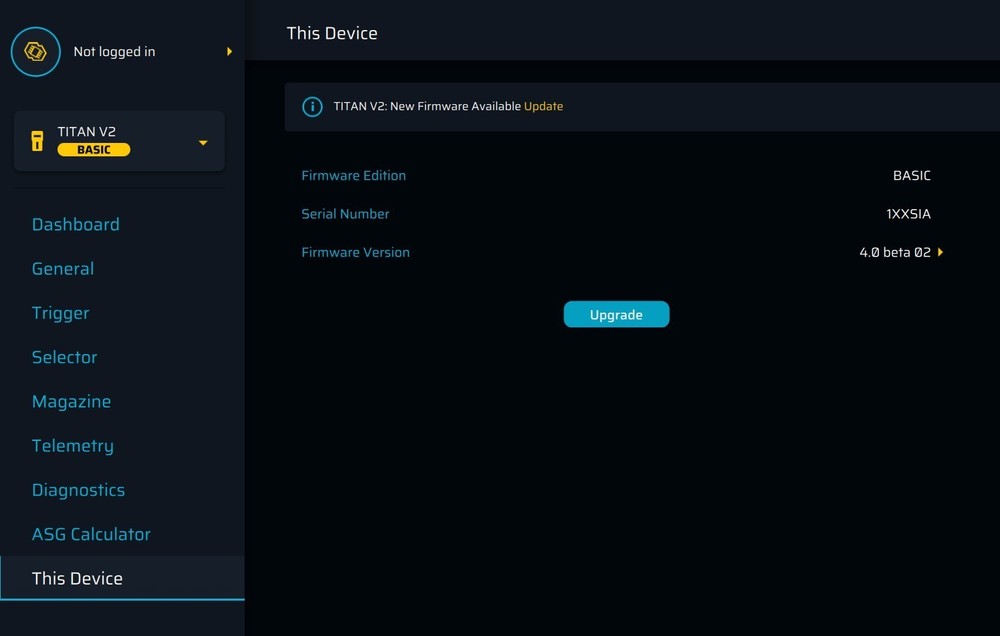 GATE AEG Titan V2 Basic Module Rear Wired M4 Mosfet AIRSOFT