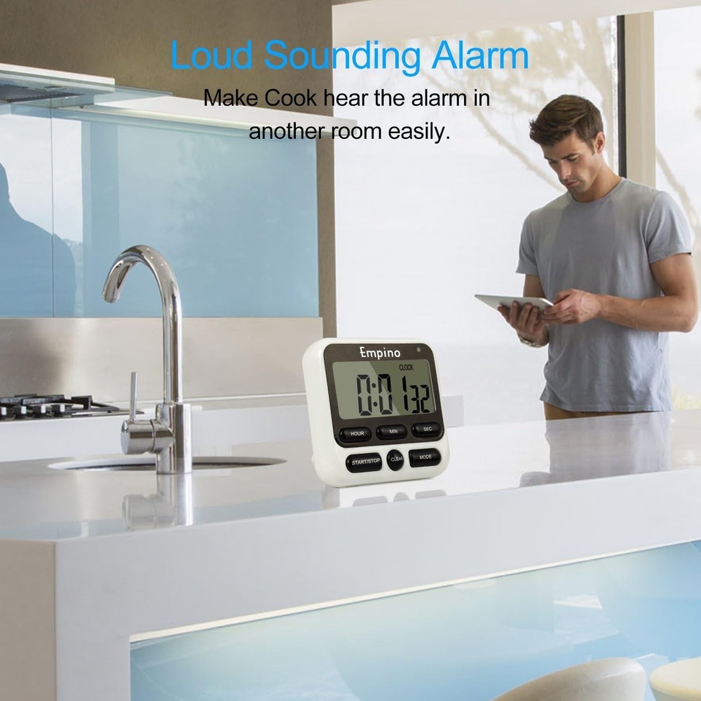 Upgraded Digital Timer for Cooking and Baking with Simple Operation Features